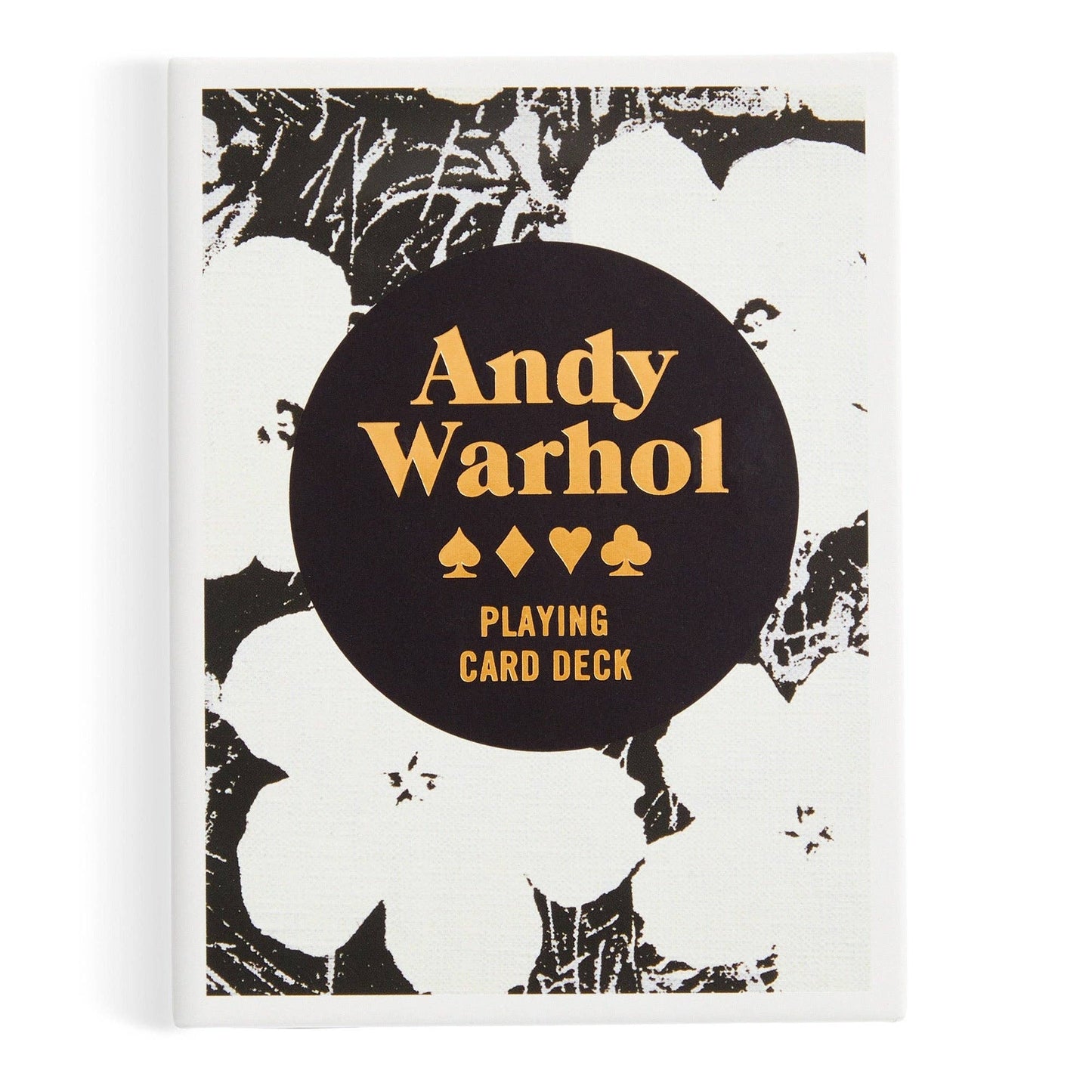 Warhol Pop Art playing card deck from Chronicle Books featuring colorful Andy Warhol-inspired designs on each card.