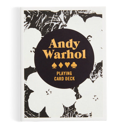 Warhol Pop Art playing card deck from Chronicle Books featuring colorful Andy Warhol-inspired designs on each card.