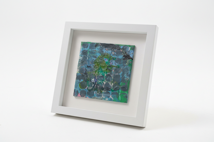 Lori Kwo art piece by The Vault Creative featuring vibrant abstract brushstrokes on canvas.