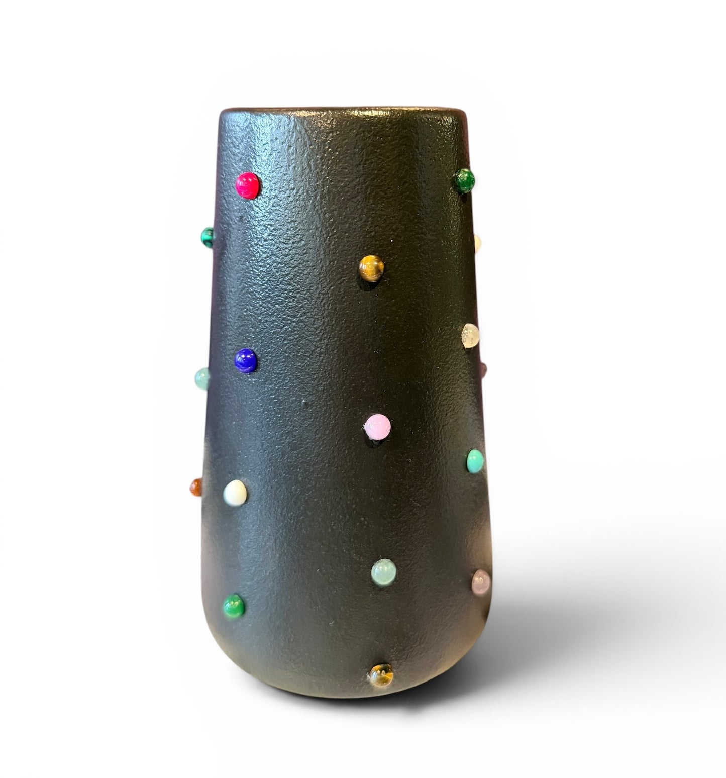 The Vault Creative P. Grunsfeld Tinies 6-inch vase in ceramic with a smooth finish and decorative design.