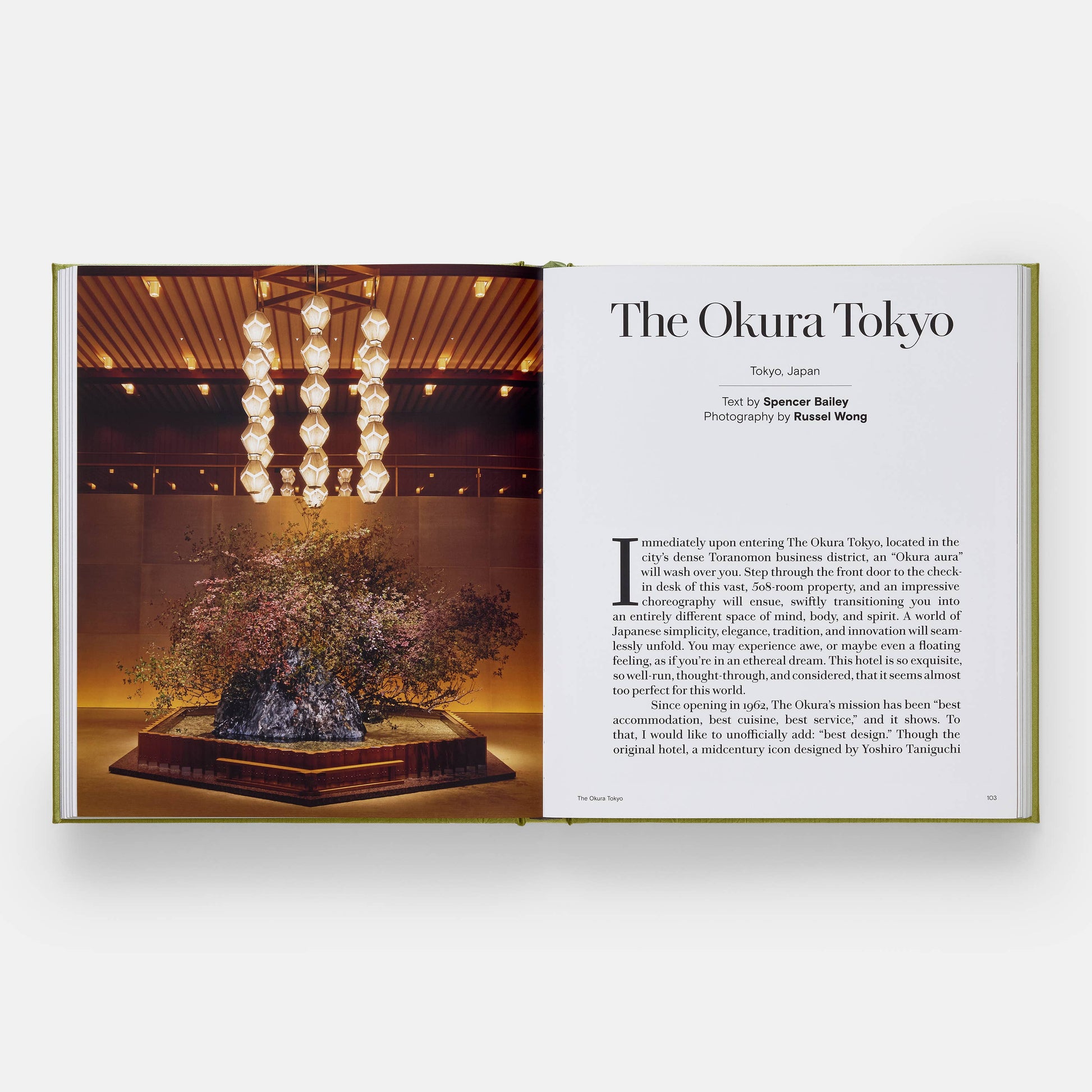 Phaidon Leading Hotels of the World book cover showing elegant hotel images and luxurious design elements.