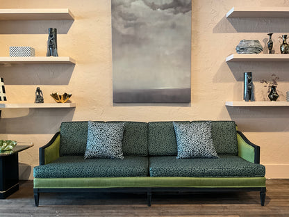 Emerald Silk Sofa