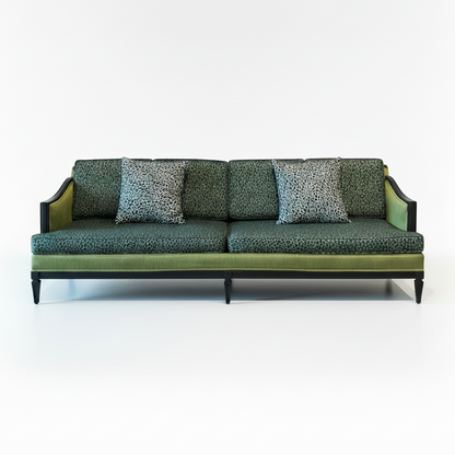 Emerald Silk Sofa