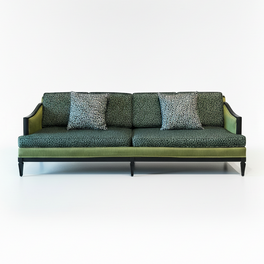 Emerald Silk Sofa