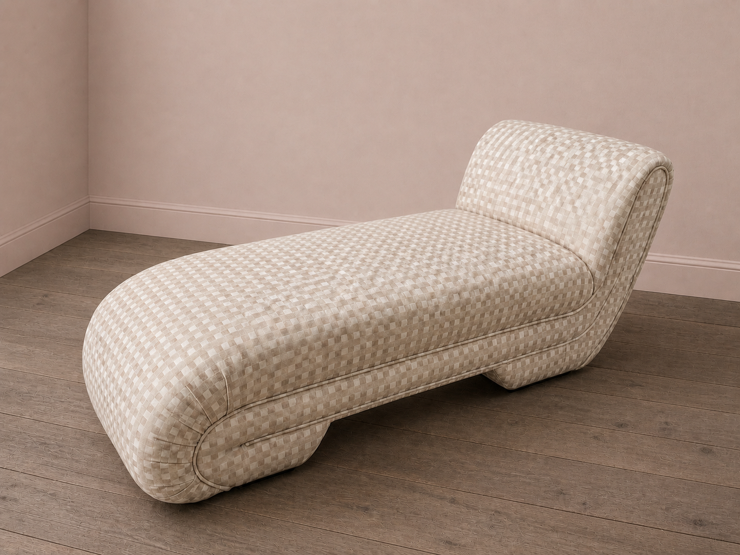 Contemporary Ozmun Home Post Modern chaise lounge with sleek design and plush upholstery, ideal for modern living spaces.