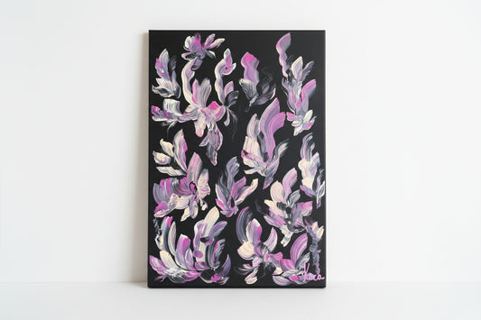 Feather painting art piece by The Vault Creative featuring detailed, colorful feathers on a neutral background.