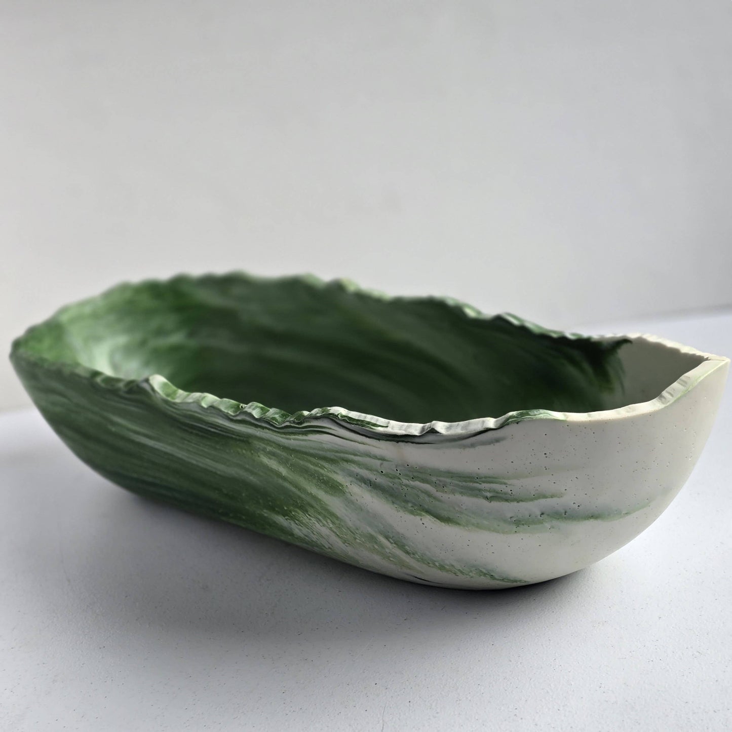 Large Resin Trough - Entryway Catchall - Decorative Bowl