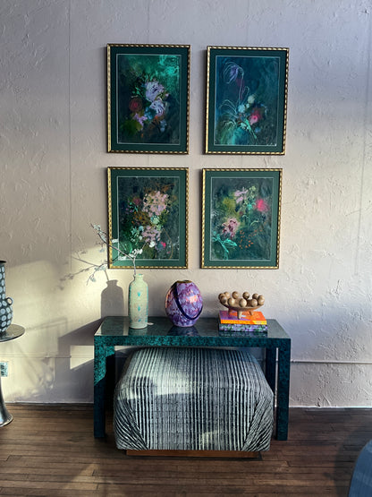 Roslyne Smith Floral Study I artwork by The Vault Creative showcasing vibrant, detailed floral illustrations on a neutral background.