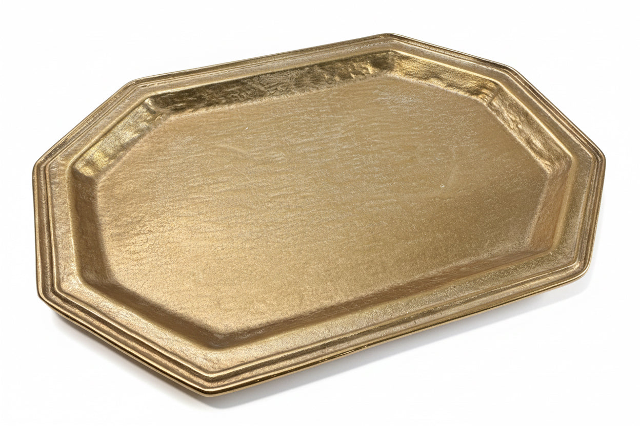 Vintage Brass Cocktail Tray