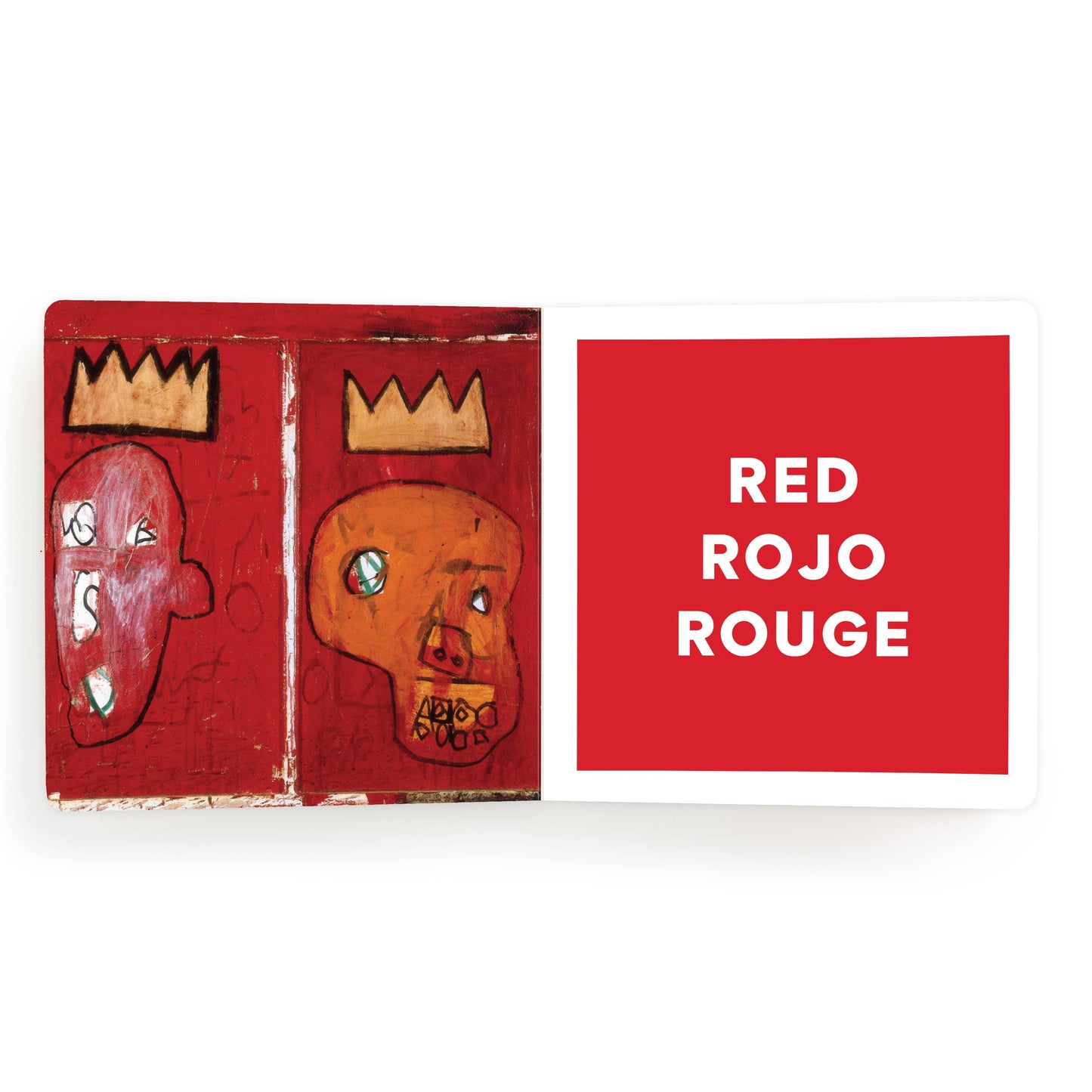 Basquiat Colors board book by Chronicle Books featuring vibrant, colorful illustrations inspired by Jean-Michel Basquiat's artwork.