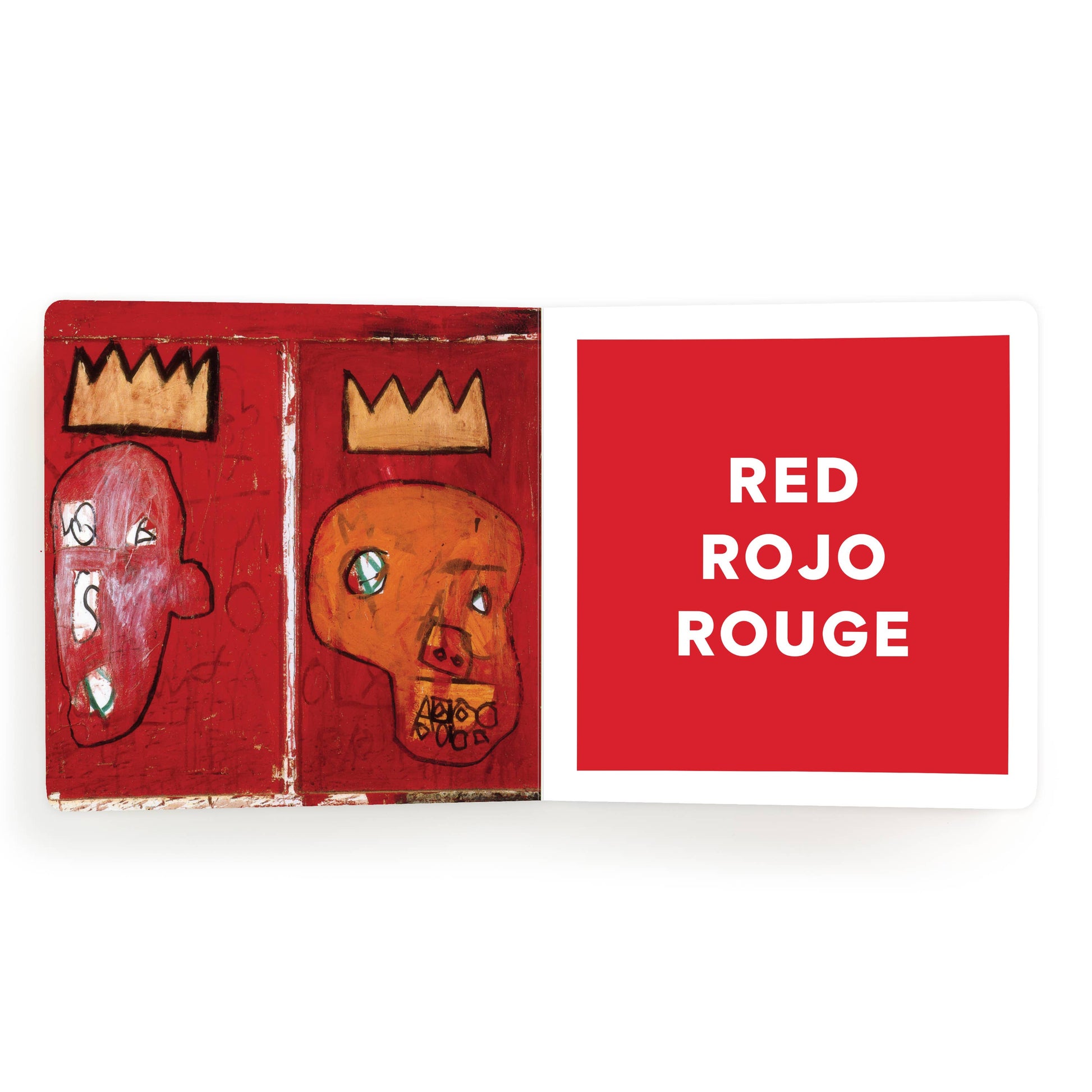 Basquiat Colors board book by Chronicle Books featuring vibrant, colorful illustrations inspired by Jean-Michel Basquiat's artwork.