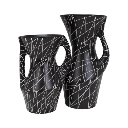 Cazden Short Vase by ST x OH, small ceramic vase with a smooth, rounded shape and a neutral glaze finish.