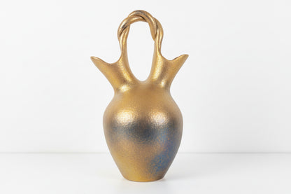 Native American wedding vase with intricate patterns and traditional design, crafted by The Vault Creative.