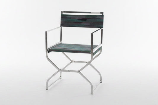 Vintage 1970s Chrome Director Chairs