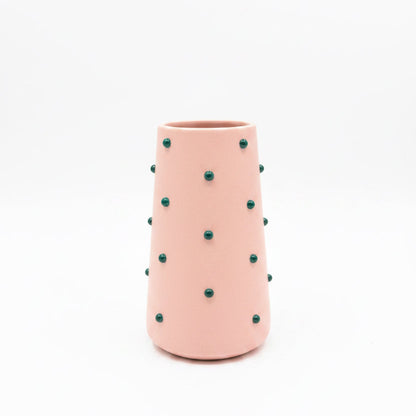 The Vault Creative P. Grunsfeld Candy 6-inch vase featuring a colorful, artistic ceramic design with a glossy finish.
