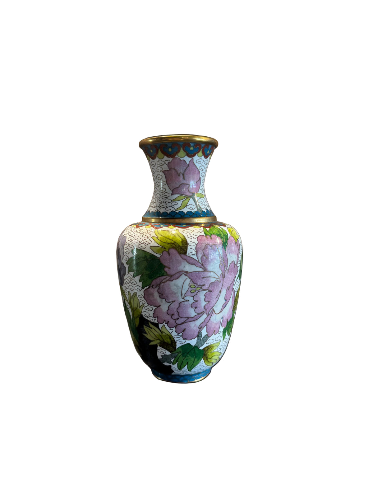 Floral Cloisonné Vase
