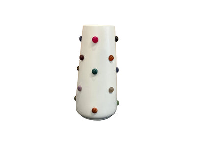 P.Grunsfeld 8” Multicolored Stone Vase