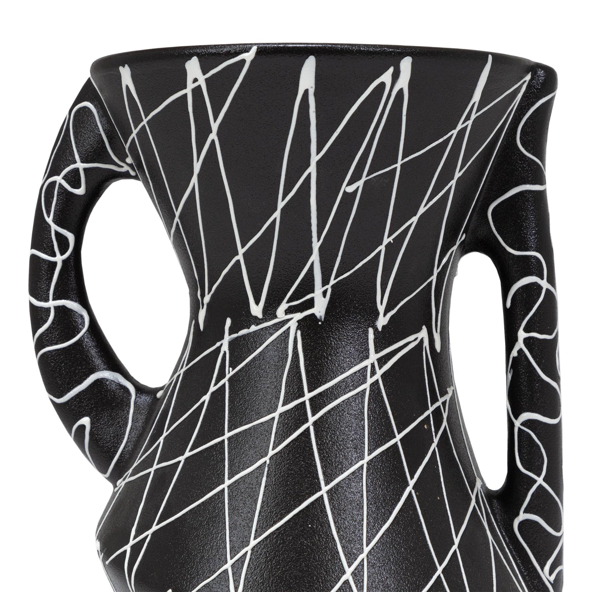 Cazden Short Vase by ST x OH featuring a sleek ceramic design with a smooth, rounded shape and neutral finish.