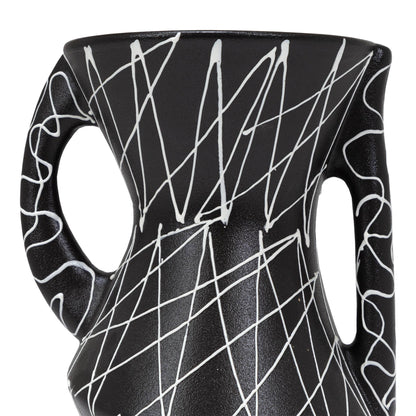 Cazden Short Vase by ST x OH featuring a sleek ceramic design with a smooth, rounded shape and neutral finish.