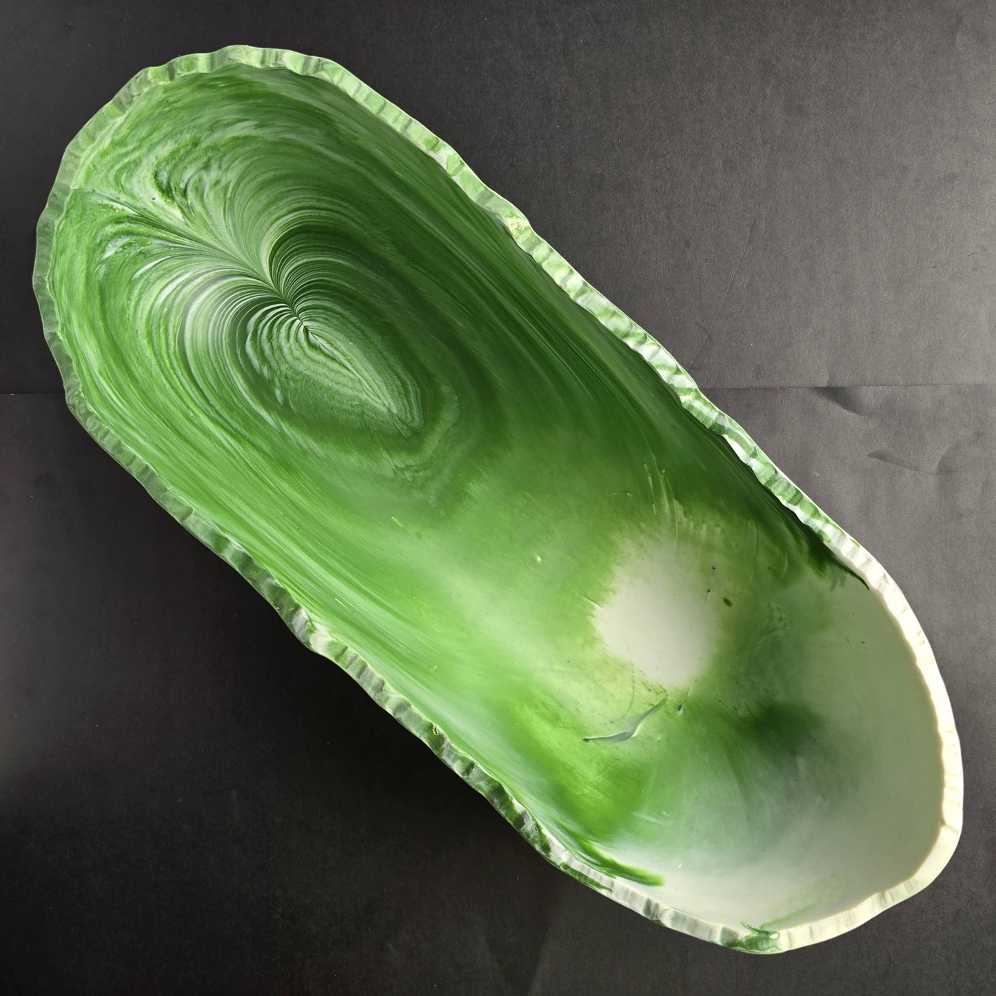 Large Resin Trough - Entryway Catchall - Decorative Bowl