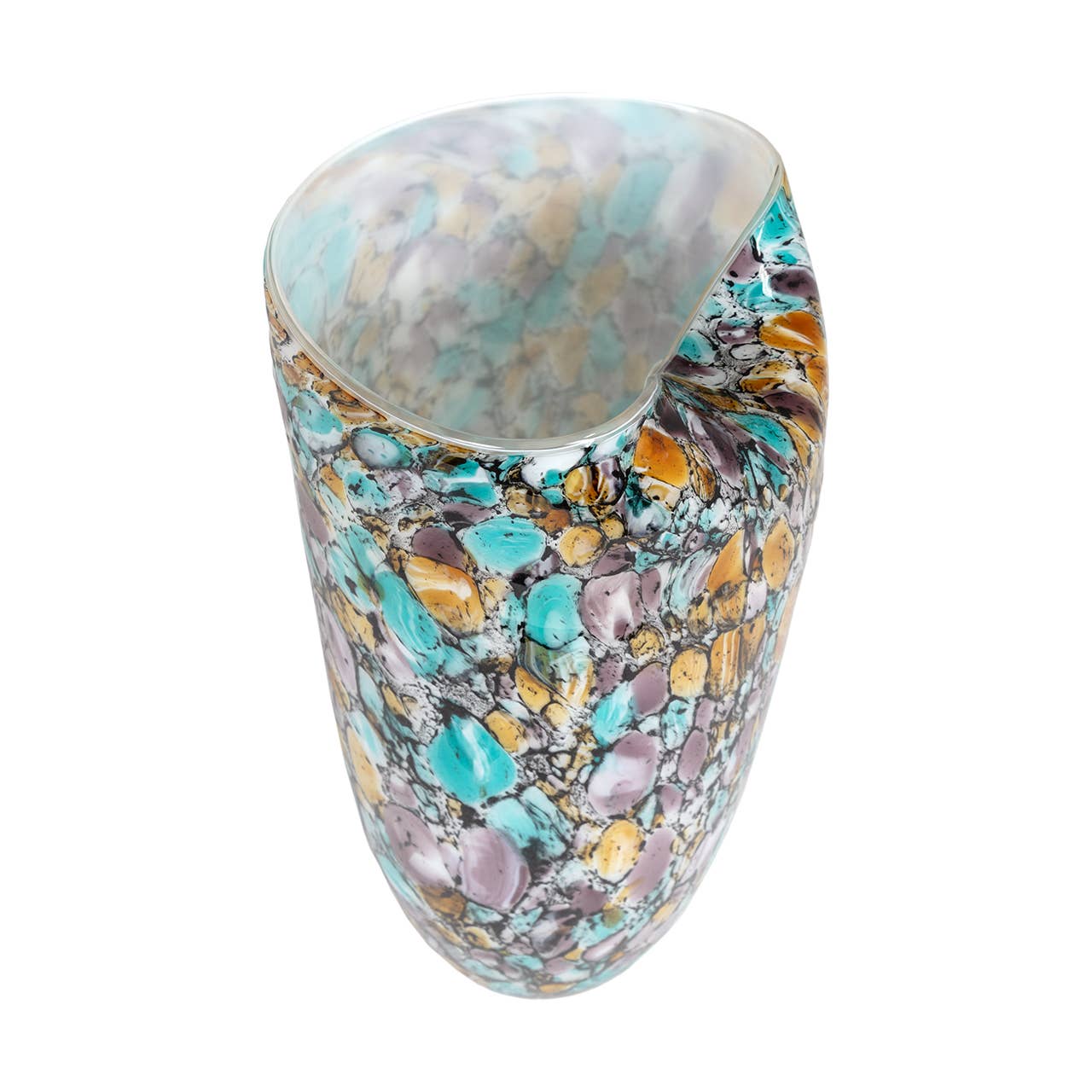 Leopard Tall Vase by ST x OH featuring a sleek, modern design with a tall, narrow shape and a smooth, glossy finish.