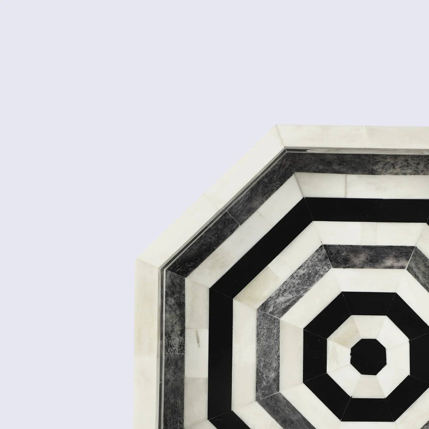 Bone inlay decorative tray featuring Athens Dionysis design by ST x OH, measuring 12x12 inches, showcasing intricate craftsmanship and pattern.