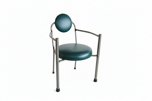 Pair of Post Mod Steel Chairs