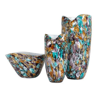Leopard Tall Vase by ST x OH features a sleek, modern design with a smooth surface and narrow opening, perfect for floral arrangements.