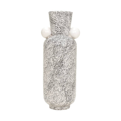 Eridan Vase by Kavana Decor, tall ceramic vase with textured surface in neutral tones, suitable for floral arrangements