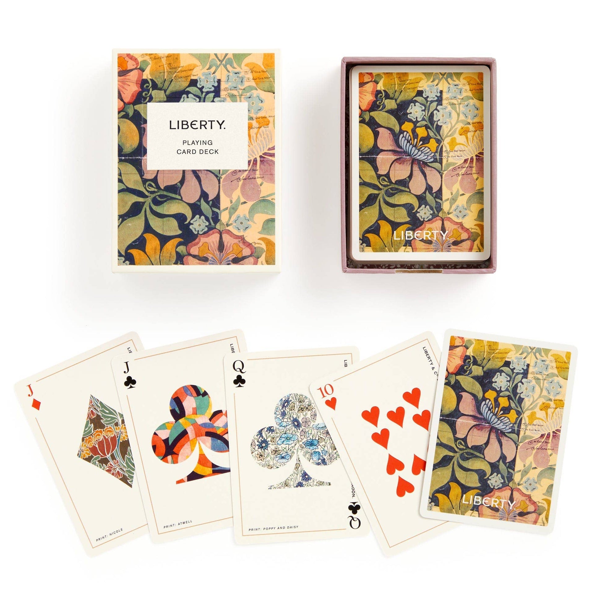 Liberty Archive playing card deck by Chronicle Books, featuring vintage-inspired card designs on a standard deck.