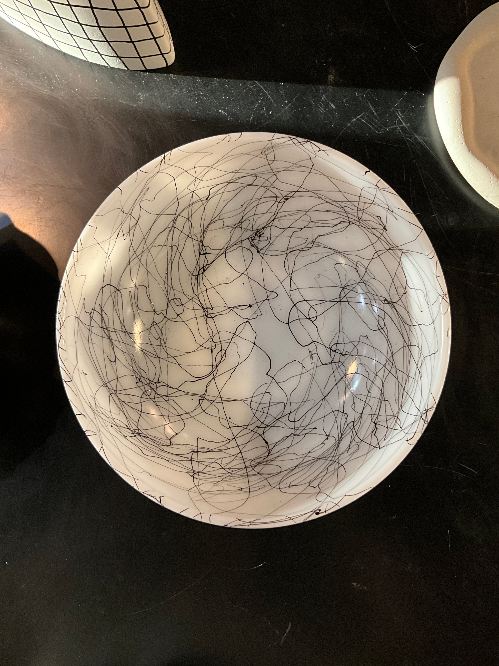 Vintage McM Bowl by Stone Textile Studio, detailed ceramic bowl with intricate patterns and earthy tones.