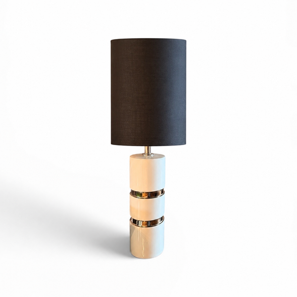 Pierre Cardin attributed lamp with sleek modern design, featuring a metallic finish and adjustable arm for versatile lighting.