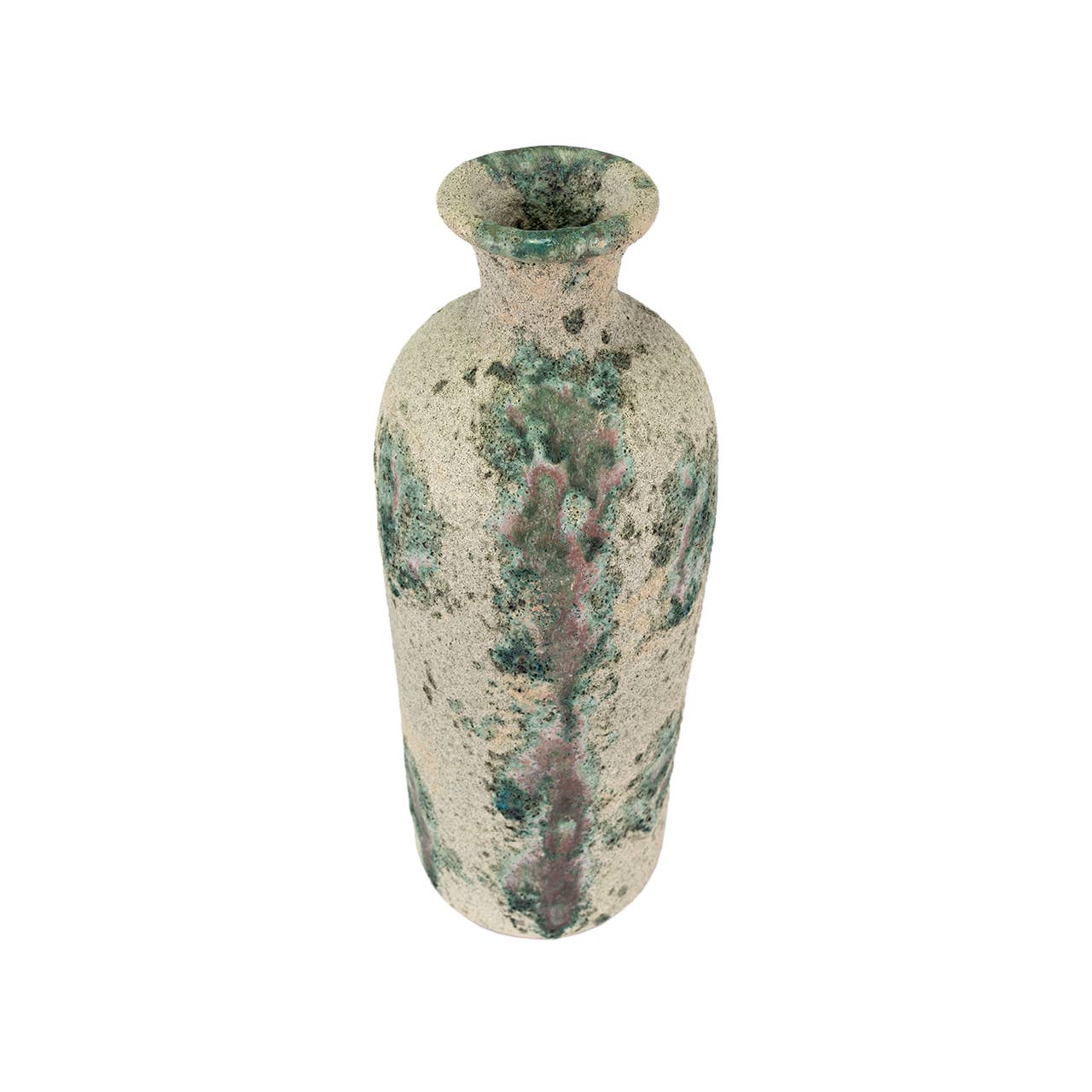 Kavana Decor Fallon Vase with intricate textured design in neutral tones, perfect for elegant home decor.