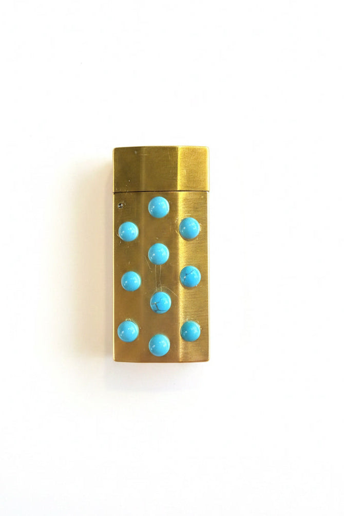 P. Grunsfeld Stoner Lighter by The Vault Creative, sleek metal lighter with a polished finish, designed for cannabis enthusiasts.