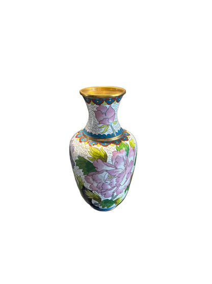 Floral Cloisonné Vase