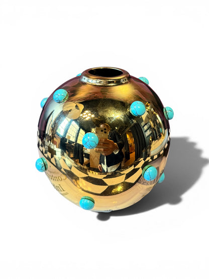 P.Grunsfeld Eliz Vase by The Vault Creative, elegant ceramic vase with a smooth finish and modern design, shown on a neutral background.