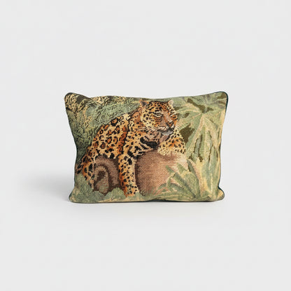 Needlepoint Leopard Pillow
