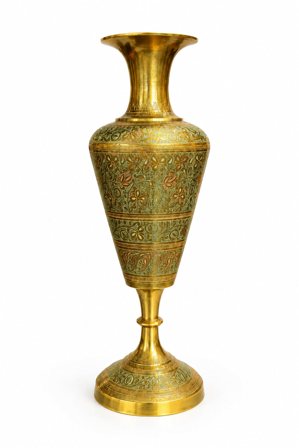 Vintage Brass Hippy Vase