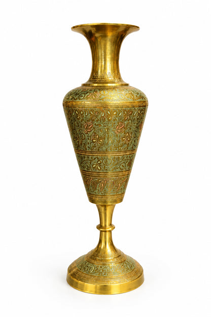 Vintage Brass Hippy Vase