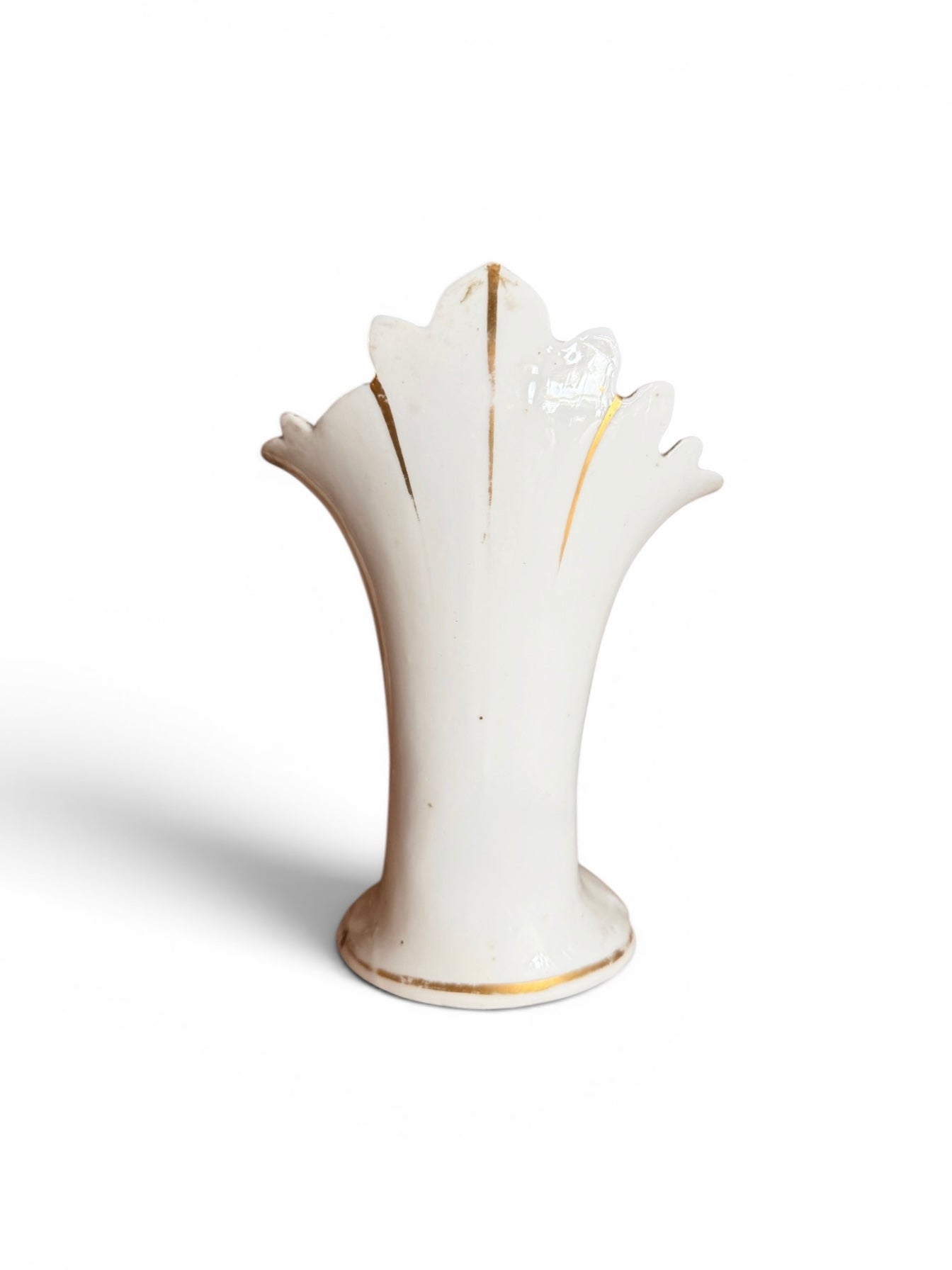 Elegant French flower vase by The Vault Creative with intricate floral detailing and classic ceramic design.