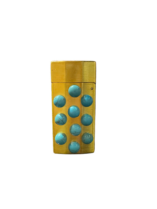 P.Grunsfeld Small Blue Studded Lighter