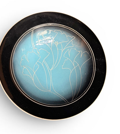 Turquoise Flora Bowl