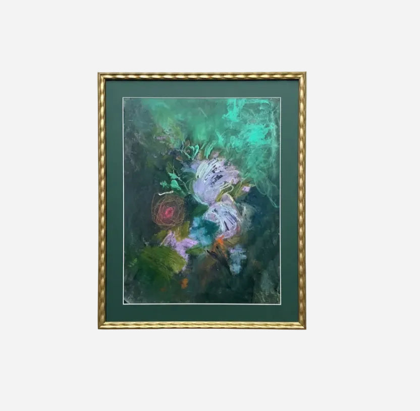 Roslyne Smith Floral Study III artwork by The Vault Creative, featuring vibrant floral patterns and detailed botanical illustrations.