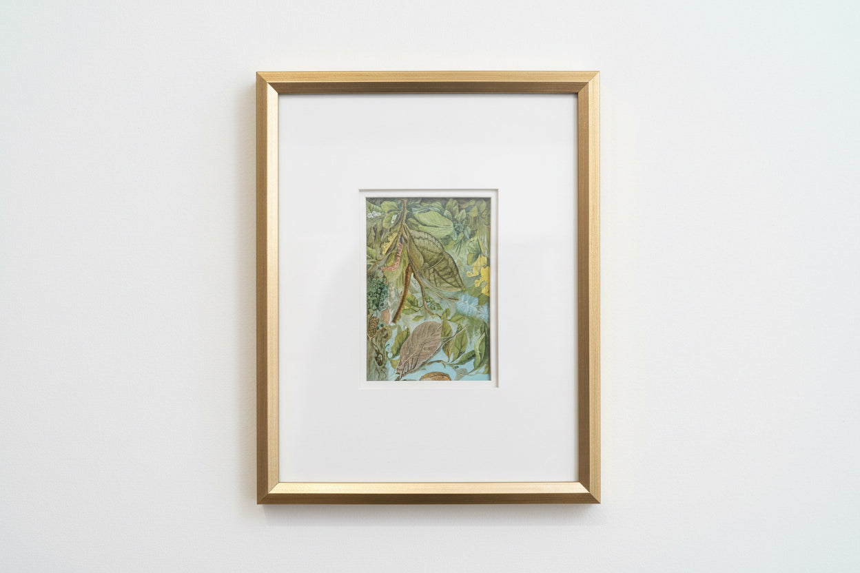 Botanical print wall art by The Vault Creative featuring vibrant, detailed floral and plant illustrations on textured paper.