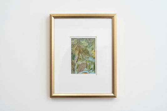 Botanical print wall art by The Vault Creative featuring vibrant, detailed floral and plant illustrations on textured paper.