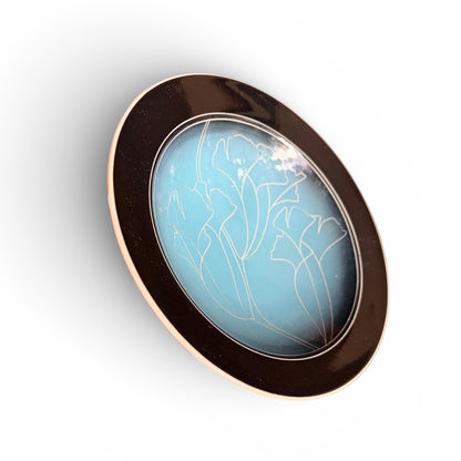 Turquoise Flora Bowl