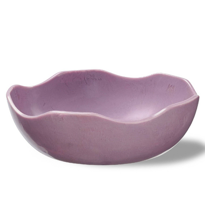 Wavy resin bowl by The Vault Creative with a smooth, undulating design and glossy finish, perfect for decorative or functional use.