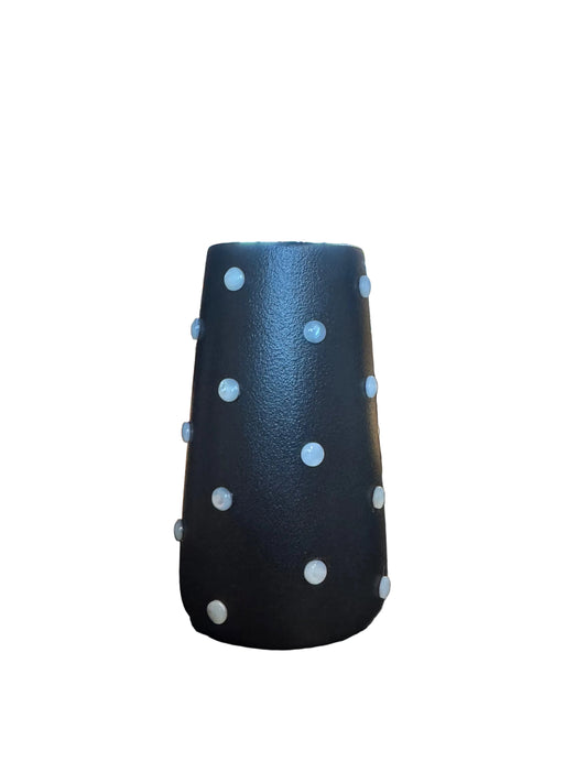 P. Grunsfeld 6” Black & White Vase