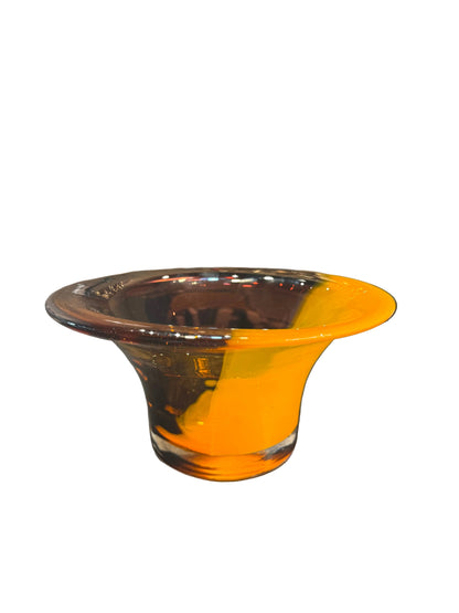 Amber & Smoke Glass Bowl