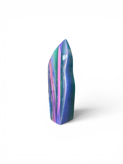 Post Mod Jewel Tone Vessel by The Vault Creative, featuring vibrant, glossy ceramic with a modern, sculptural design.